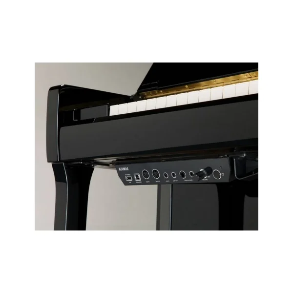 Piano droit KAWAI K500 AURES 2 hybrid noir brillant 130cm