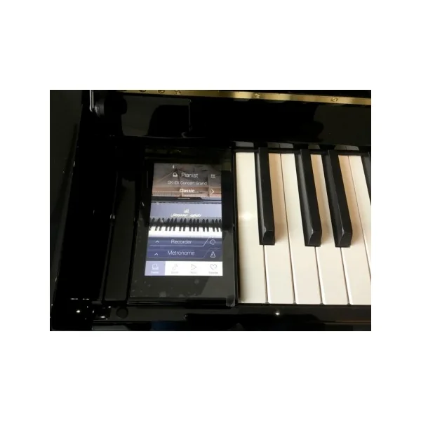 Piano droit KAWAI K600 AURES 2 hybrid noir brillant 134cm