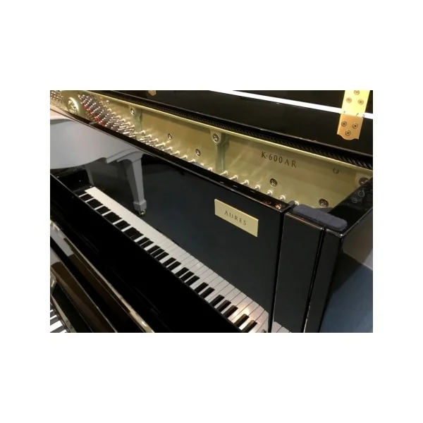 Piano droit KAWAI K600 AURES 2 hybrid noir brillant 134cm
