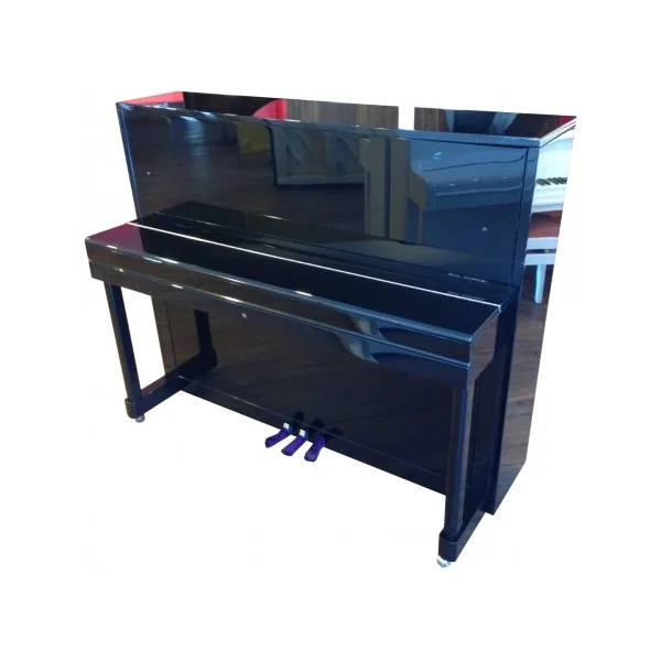 PIANO DROIT WILH.STEINBERG P-121 E Noir Brillant / Chrome Silent