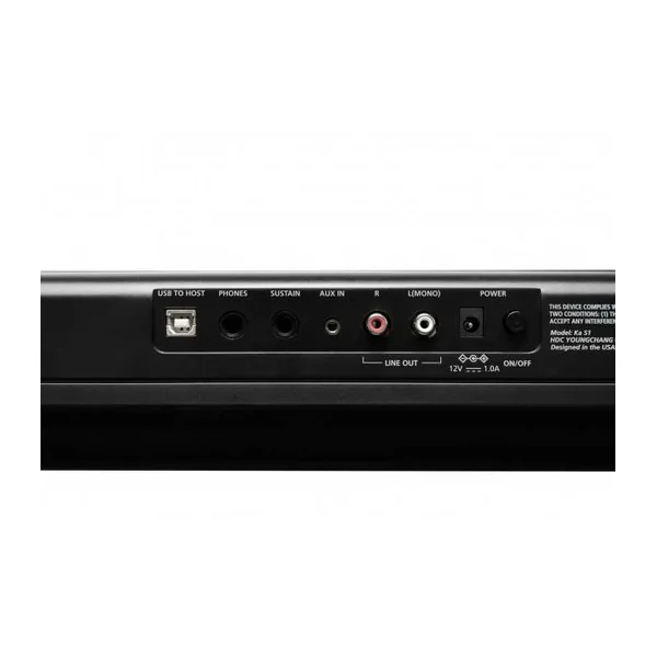 Piano numérique KURZWEIL KA-S1 LB Black