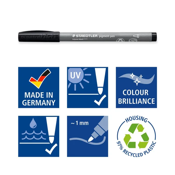 Pigment pen STAEDTLER « Noir intense »