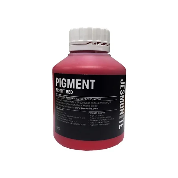 Pigment rouge brillant pour Jesmonite