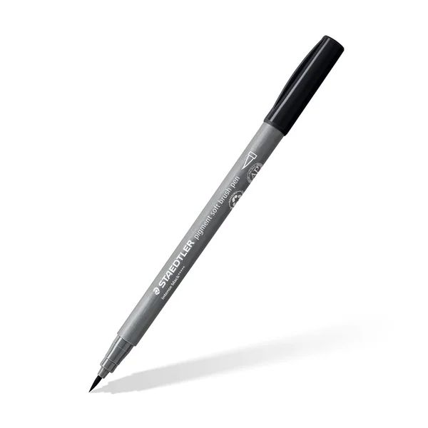 Pigment soft brush pen STAEDTLER « Greys », set de 6
