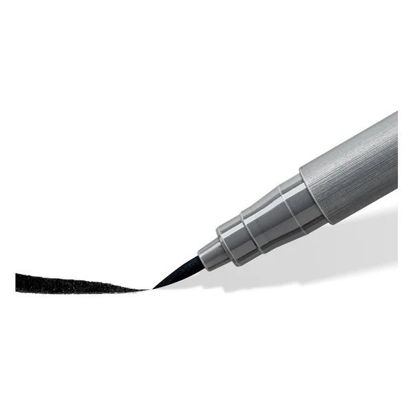 Pigment soft brush pen STAEDTLER « Greys », set de 6