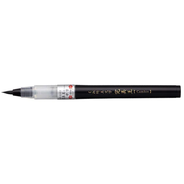 Pinceau réservoir d'encre Bimoji "Cambio" pointe moyenne noire