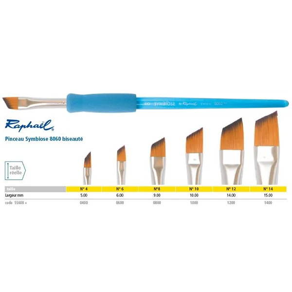 Pinceau Symbiose 8060 biseauté