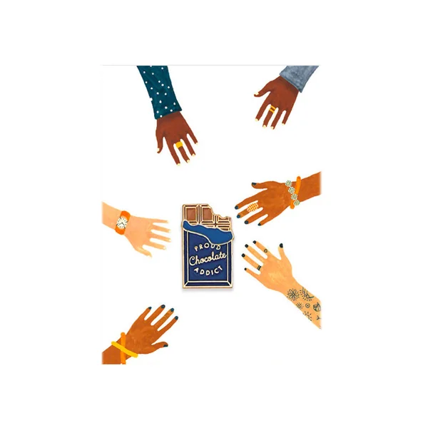 Pin's Chocolat Addict - ATWS