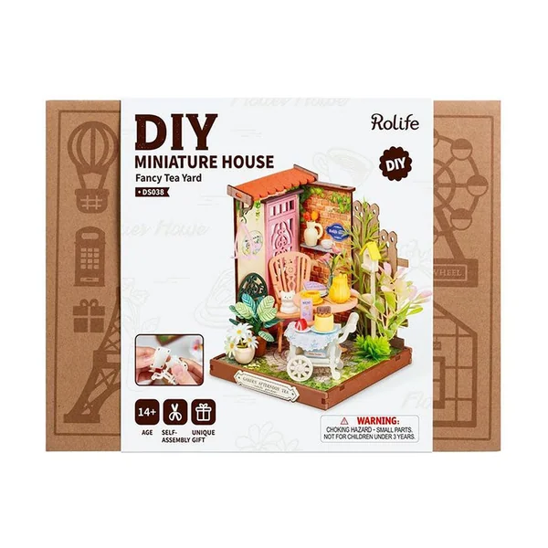 Pièce miniature Jardin Raffiné Fancy Tea Yard DIY - Rolife