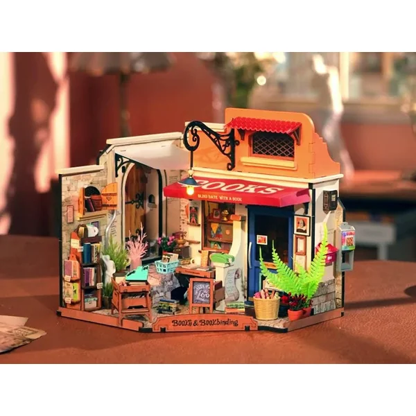 Pièce miniature Librairie du coin DIY - Rolife