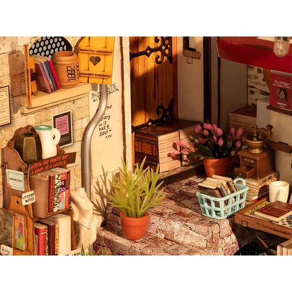 Pièce miniature Librairie du coin DIY - Rolife