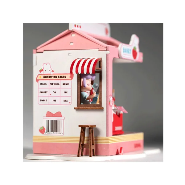 Pièce miniature Milk Box à la fraise DIY - Rolife