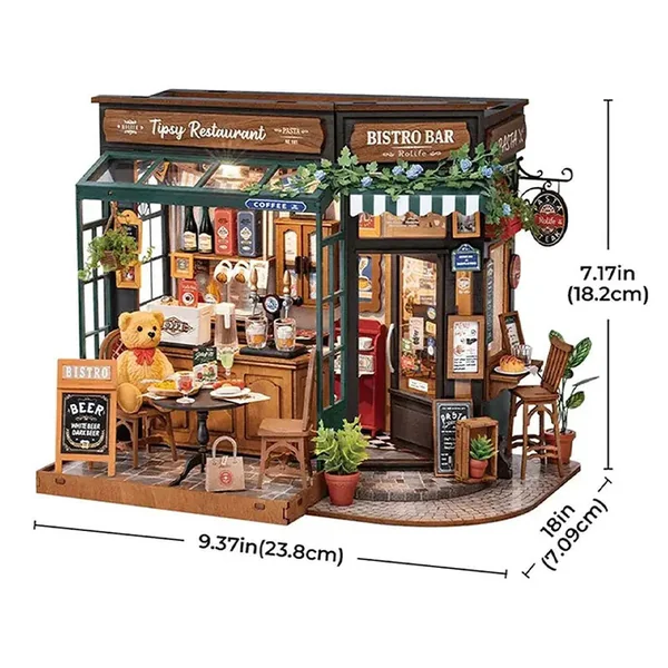 Pièce miniature Tipsy Restaurant DIY - Rolife
