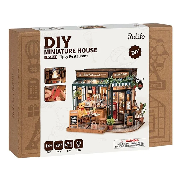 Pièce miniature Tipsy Restaurant DIY - Rolife