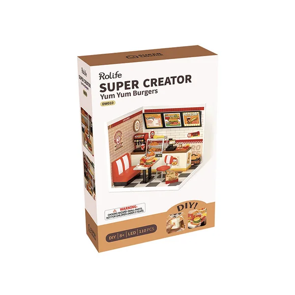 Pièce miniature Yum Yum Burgers DIY - Rolife