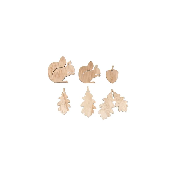 Pièces à disperser « Écureuils et feuilles de chêne »
