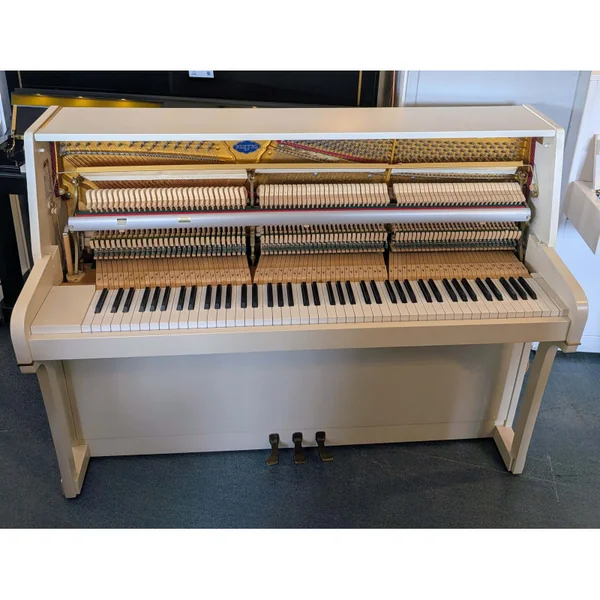 PLEYEL Marigny Blanc Mat Piano droit 113 cm