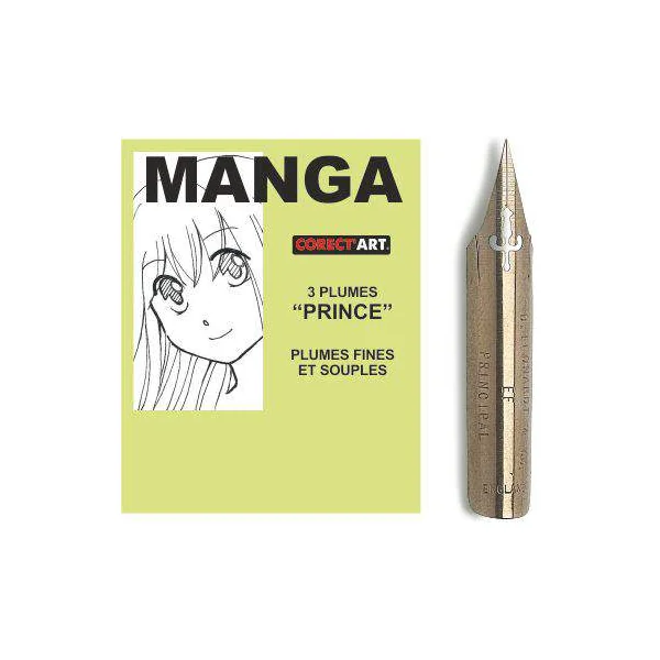 Plume Manga "PRINCE" (x3) Corect'art