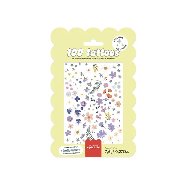 Pochette de 100 Tattoos - Fleurs