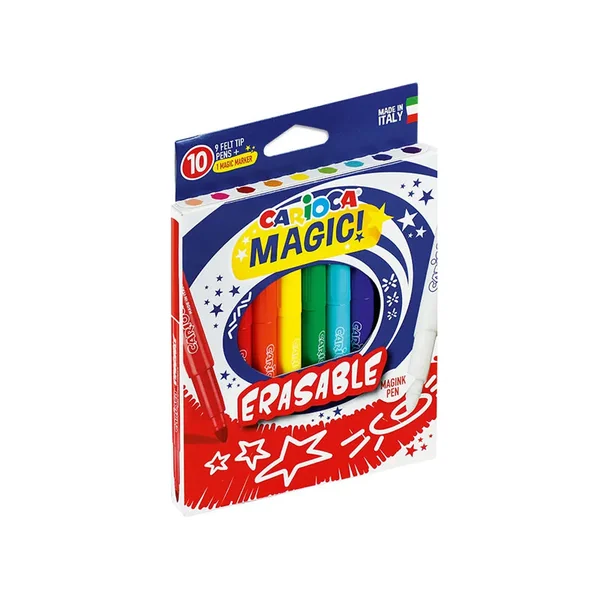 Pochette de 10 feutres effaçables - Carioca Magic