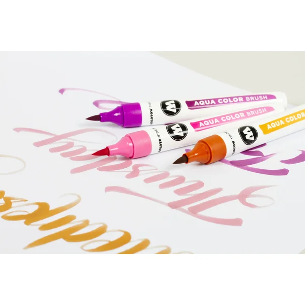 Pochette de 12 Marqueurs Aqua Color Brush set 2