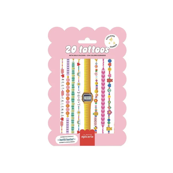 Pochette de 20 Tattoos - Bracelets