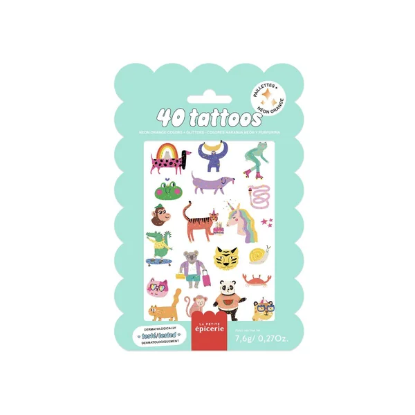 Pochette de 40 Tattoos - Cute Animals