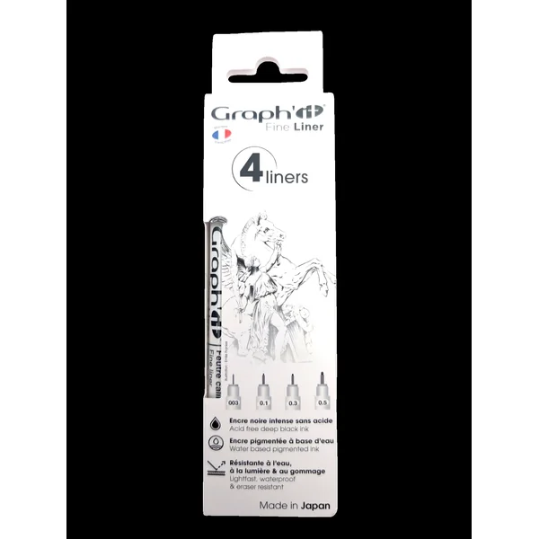 Pochette de 4 Feutres fin liner Graph'it