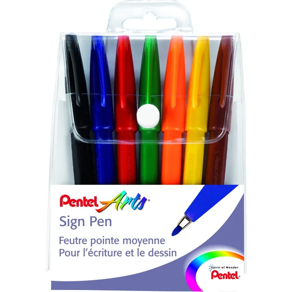 Pochette de 7 Feutres sign pen 2mm