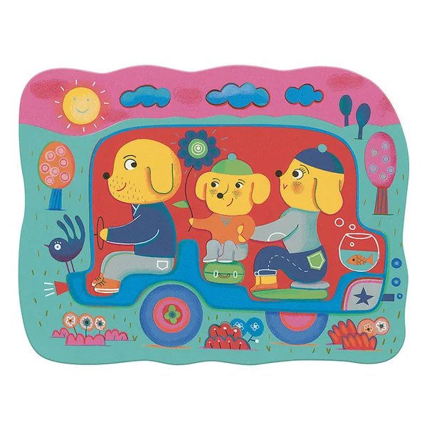 Pochette de coloriage des petits - coloriage magique - Caché en route
