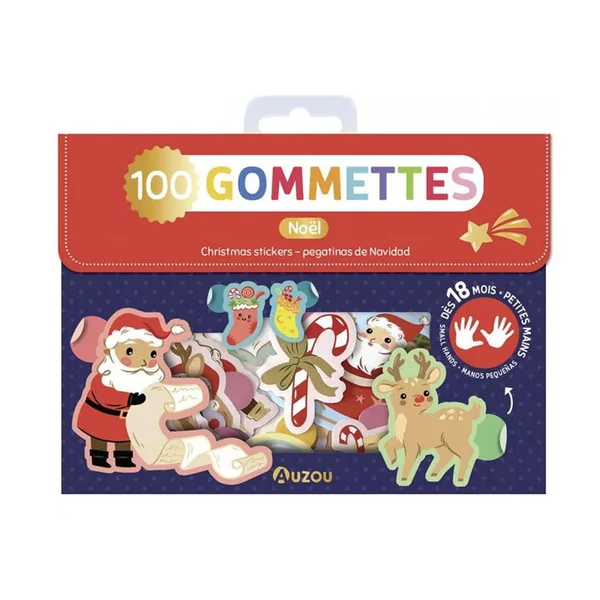 Pochette de gommettes - 100 gommettes - Noël