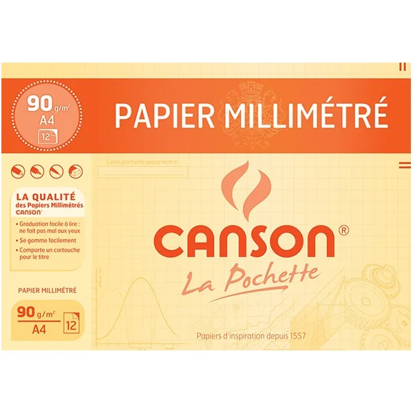 Pochette dessin millimétré