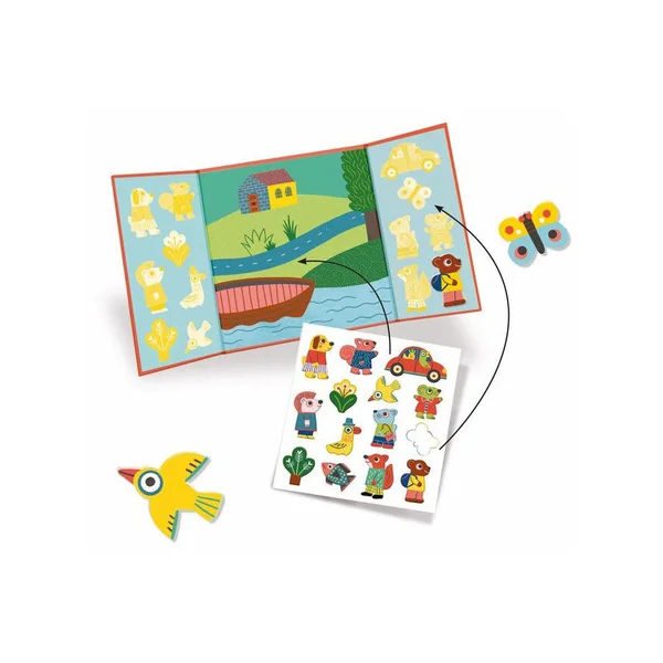 Pochette DIY pour les tout-petits - Stickers épais et repositionnables