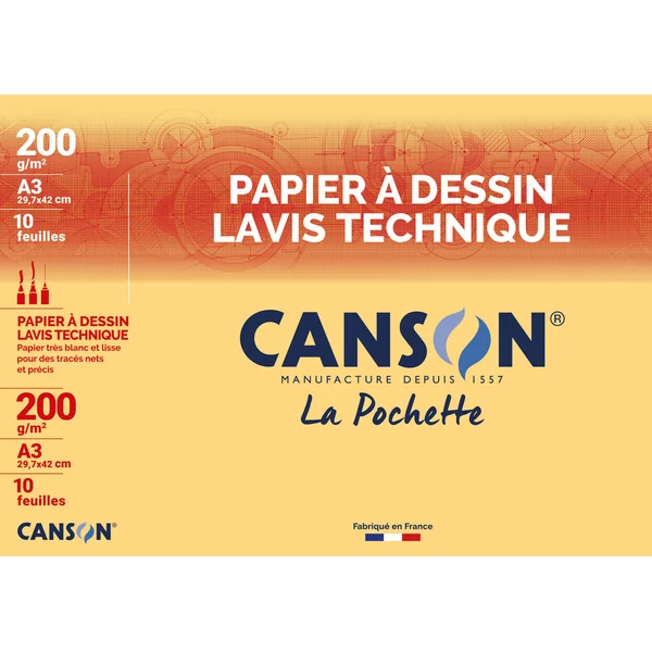 Pochette lavis technique