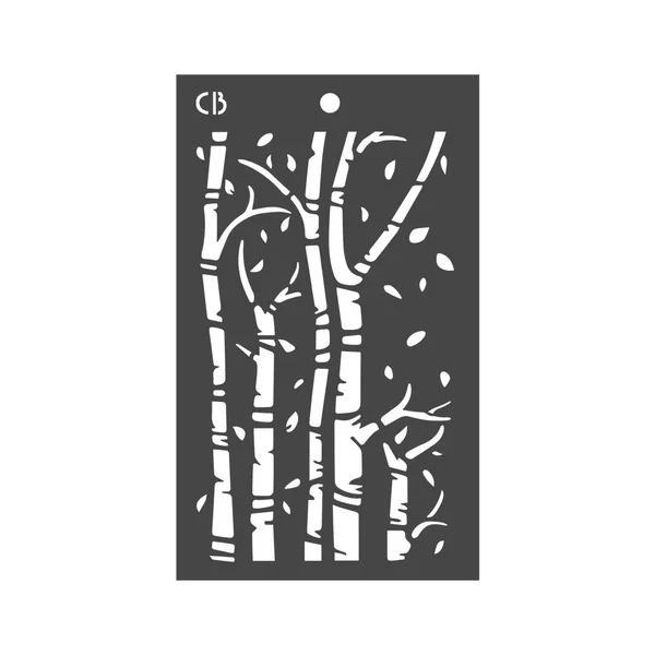 Pochoir « Birch trees »