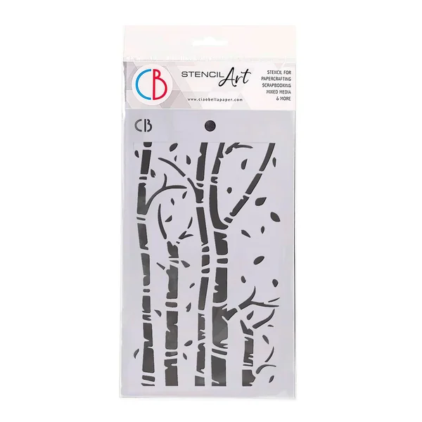 Pochoir « Birch trees »
