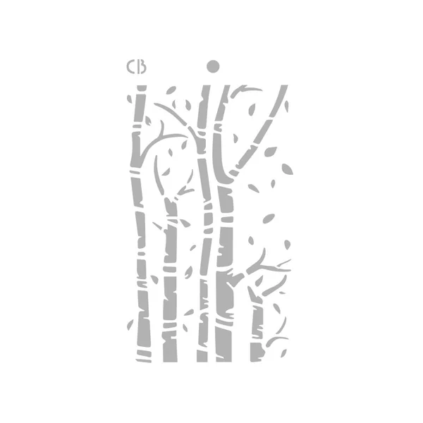 Pochoir « Birch trees »