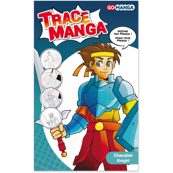 Pochoir Go Manga Chevalier