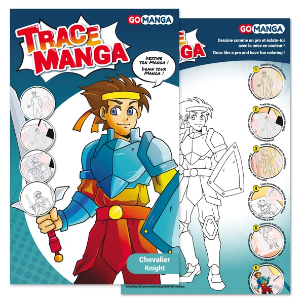 Pochoir Go Manga Chevalier