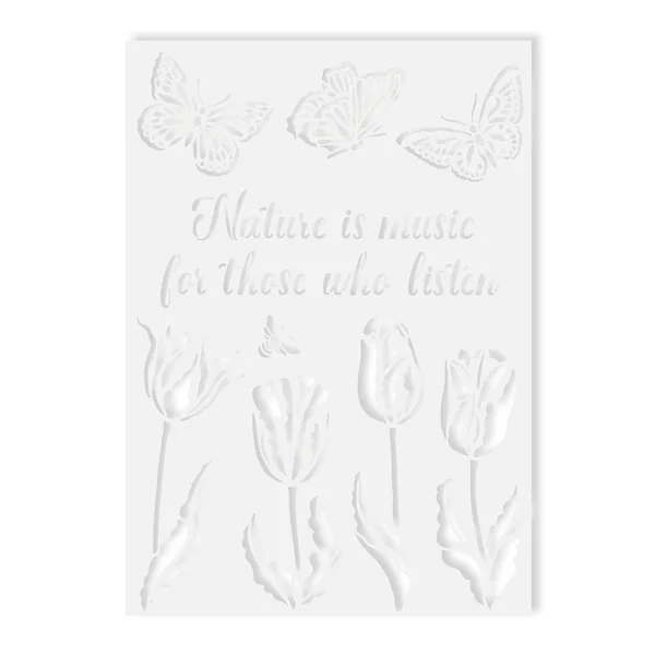 Pochoir « Nature is Music... »
