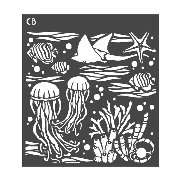 Pochoir « Underwater »