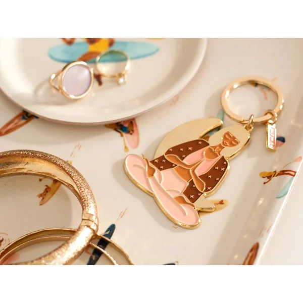 Porte-clés en émail Lotus - ATWS