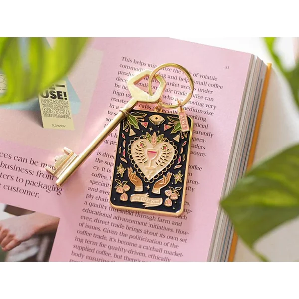 Porte-clés en émail Tarot Tipsy Card - ATWS