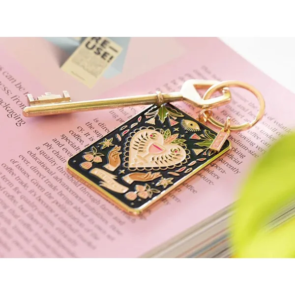 Porte-clés en émail Tarot Tipsy Card - ATWS