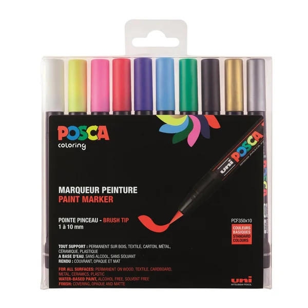 Posca pointe pinceau boîte PCF-350