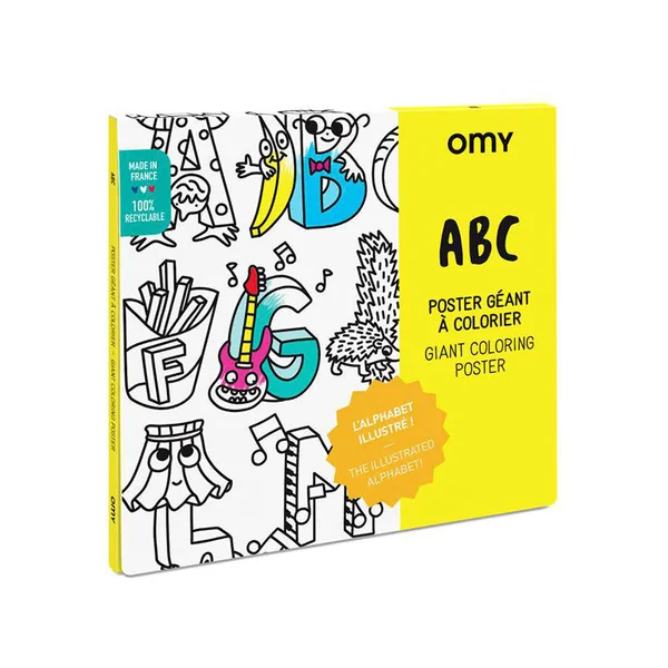 Poster géant à colorier ABC - OMY