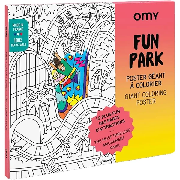 Poster géant à colorier Fun Park - OMY