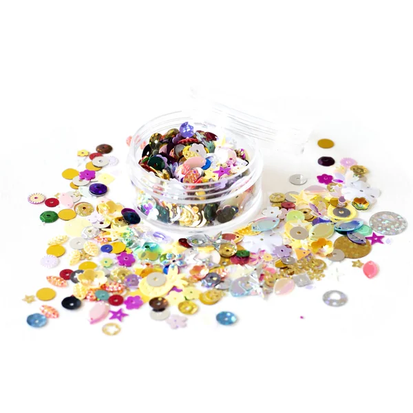 Pot de 1000 sequins multicolores