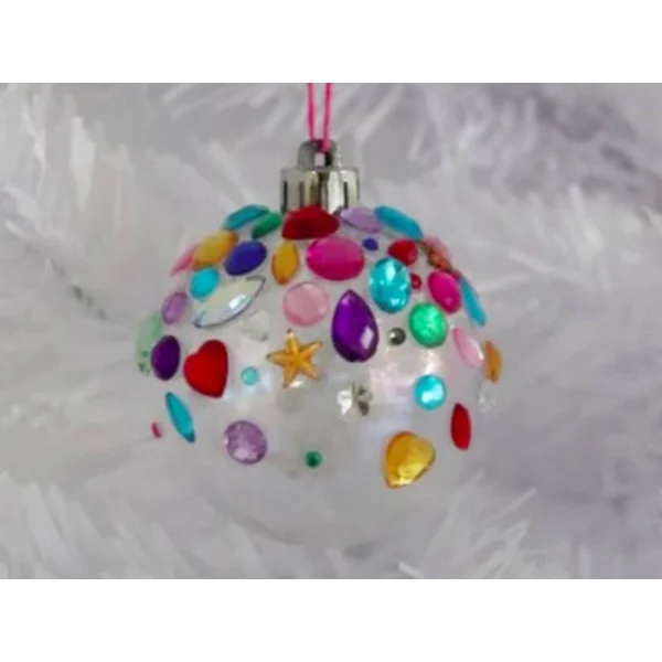 Pot de strass multicolores