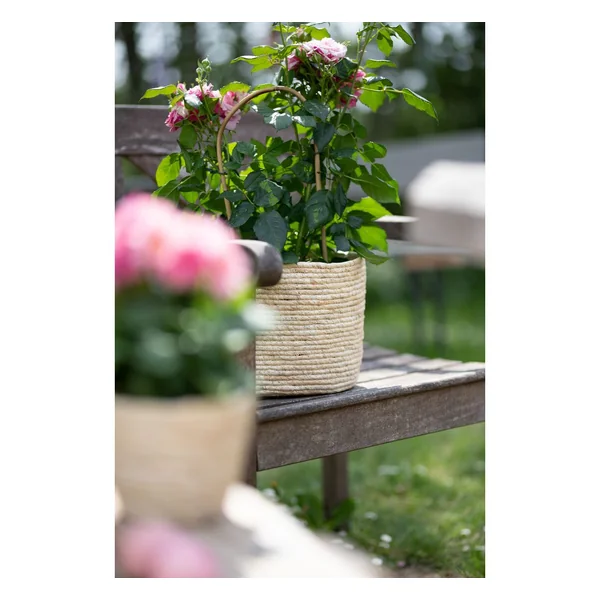 Pot à plantes en jonc de mer